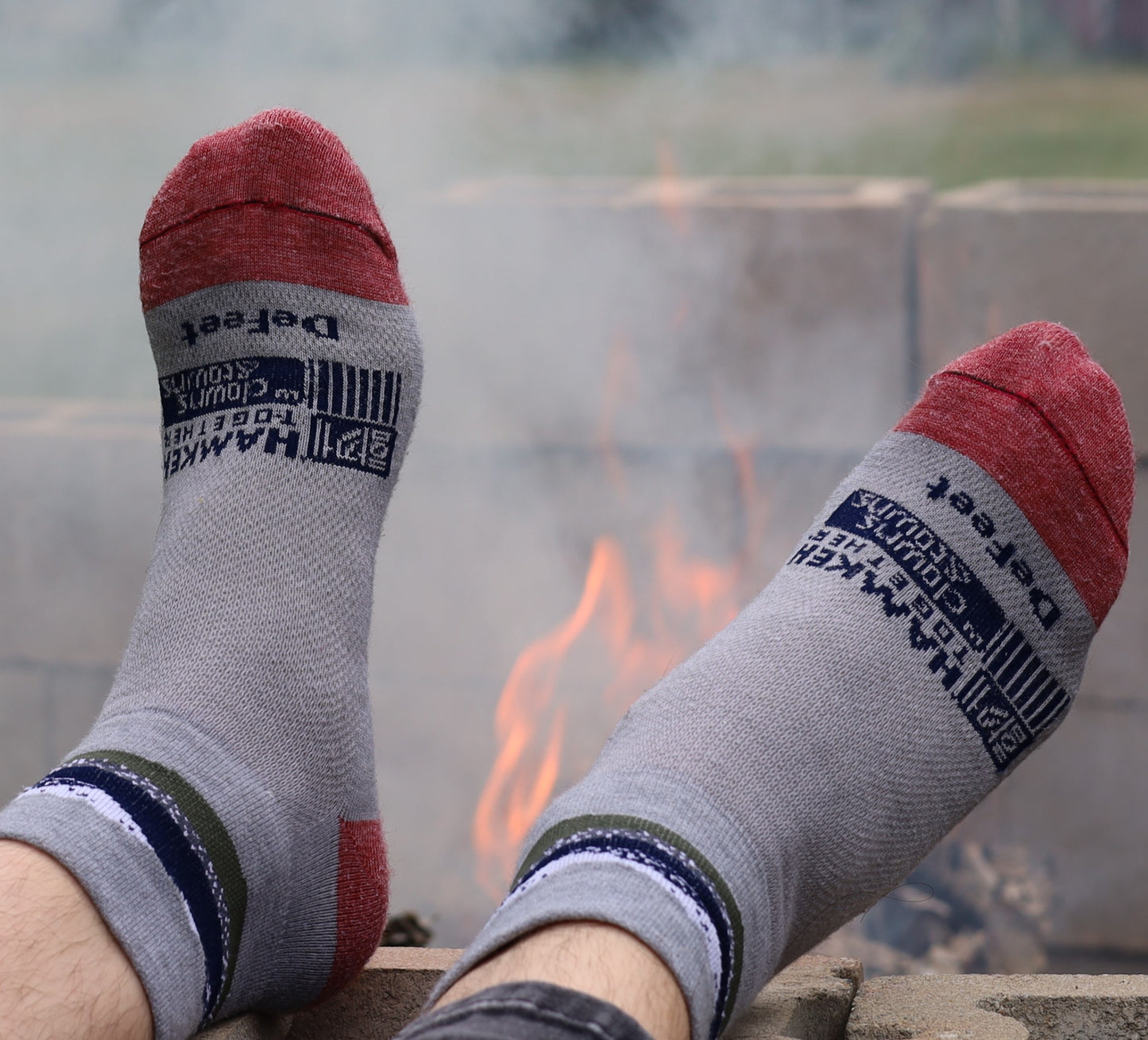 Downs and Towns collaboration: merino wool quarter length socks